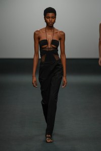 Runway at Nensi Dojaka RTW Fall 2022 ​on February 19, 2022 in City.