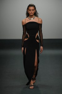 Runway at Nensi Dojaka RTW Fall 2022 ​on February 19, 2022 in City.