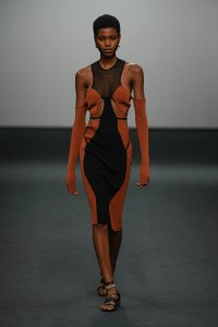 Runway at Nensi Dojaka RTW Fall 2022 ​on February 19, 2022 in City.