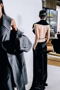 Backstage at Peter Do RTW Fall 2022