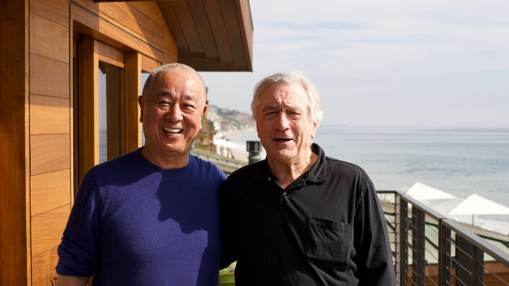 Nobu Matsuhisa and Robert De Niro at Nobu Malibu.