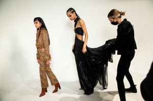 Backstage at Prabal Gurung RTW Fall 2022