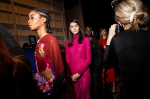Backstage at Prabal Gurung RTW Fall 2022