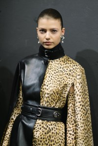 Backstage at Roberto Cavalli RTW Fall 2022 ​on February 23, 2022 in Milan.