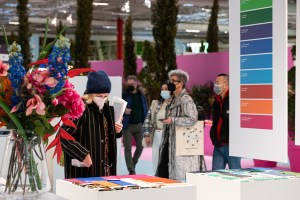 The scene at Texworld Evolution Paris.