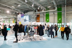 The scene at Texworld Evolution Paris.