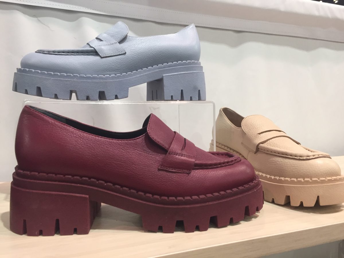 Footwear trends at the February Magic and Project shows saw metallic shine, thick soles and over-the-knee velvet boots.