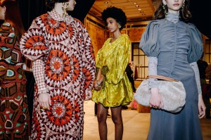 Backstage at Ulla Johnson RTW Fall 2022 ​on February 13, 2022 in New York.