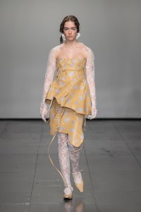 Runway at Yuhan Wang RTW Fall 2022 on February 20, 2022 in London