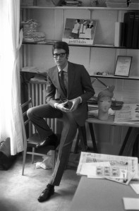 Yves Saint Laurent in New York on October 17, 1965.