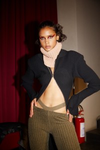 Backstage at Andreādamo RTW Fall 2022