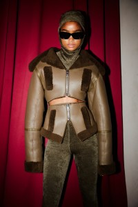 Backstage at Andreādamo RTW Fall 2022