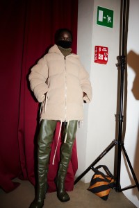 Backstage at Andreādamo RTW Fall 2022