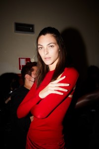 Backstage at Andreādamo RTW Fall 2022