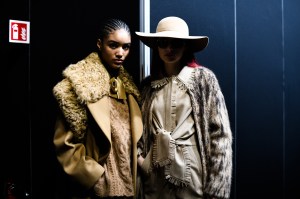 Backstage at Alberta Ferretti RTW Fall 2022