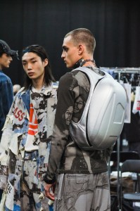 Backstage at Diesel RTW Fall 2022