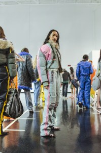 Backstage at Diesel RTW Fall 2022