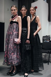 Backstage at Emporio Armani RTW Fall 2022