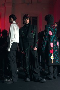 Backstage at GCDS RTW Fall 2022