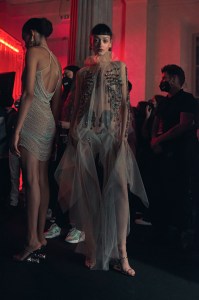 Backstage at GCDS RTW Fall 2022