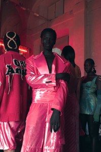 Backstage at GCDS RTW Fall 2022