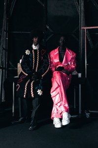 Backstage at GCDS RTW Fall 2022