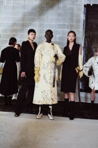 Backstage at Jil Sander RTW Fall 2022