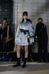Backstage at Jil Sander RTW Fall 2022