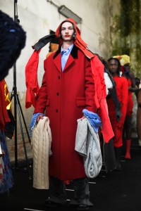 Backstage at Marni RTW Fall 2022