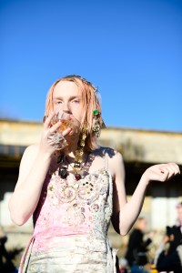 Backstage at Marni RTW Fall 2022