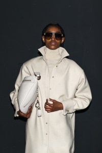 Backstage at Max mara RTW Fall 2022