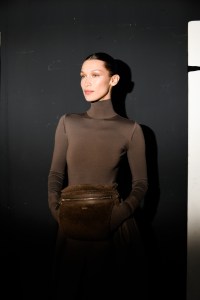 Backstage at Max mara RTW Fall 2022