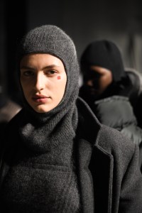 Backstage at Max mara RTW Fall 2022