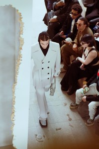 Backstage at Trussardi RTW Fall 2022