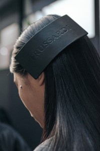 Backstage at Trussardi RTW Fall 2022