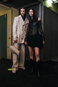 Backstage at Trussardi RTW Fall 2022