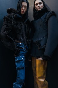 Backstage at Trussardi RTW Fall 2022