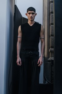 Backstage at Trussardi RTW Fall 2022