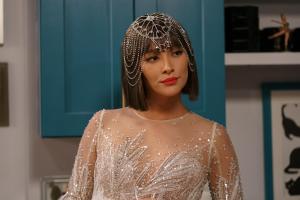 Dollface -- “Travel Agent” - Episode 201 -- Jules and the girls have been trapped inside for over a year, and it’s finally time for them to reenter the world. When they attend a 30 Under 30 Party, they are forced to reflect on their upcoming birthdays, career changes, and unfulfilled life goals. Stella (Shay Mitchell), shown. (Photo by: Jessica Brooks/Hulu)
