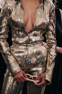 Backstage at Laquan Smith RTW Fall 2022