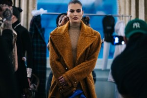Backstage at Laquan Smith RTW Fall 2022