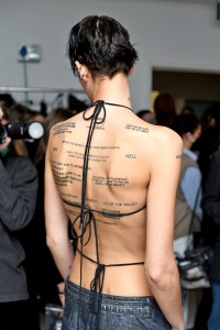 Backstage at MSGM RTW Fall 2022