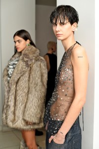 Backstage at MSGM RTW Fall 2022