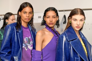 Backstage at MSGM RTW Fall 2022