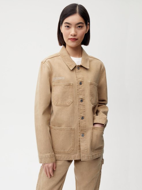 Pangaia will release two workwear-inspired denim styles dyed with Archroma's EarthColors pigments from natural sources.