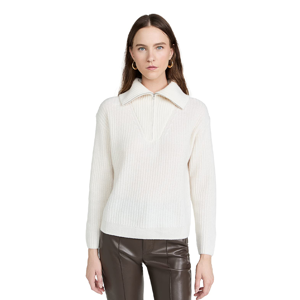 White + Warren Cashmere Luxe Half Sweater