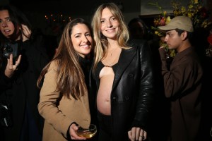 Noel Bridges and Elle Florescu at the Gucci x Bumble Celebrate Women Innovators party at Sammie's in Austin.