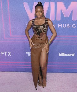Normani arrives at the 2022 Billboard Women in Music held at the YouTube Theater in Inglewood, CA on Wednesday, ​March 2, 2022. (Photo By Sthanlee B. Mirador/Sipa USA)(Sipa via AP Images)