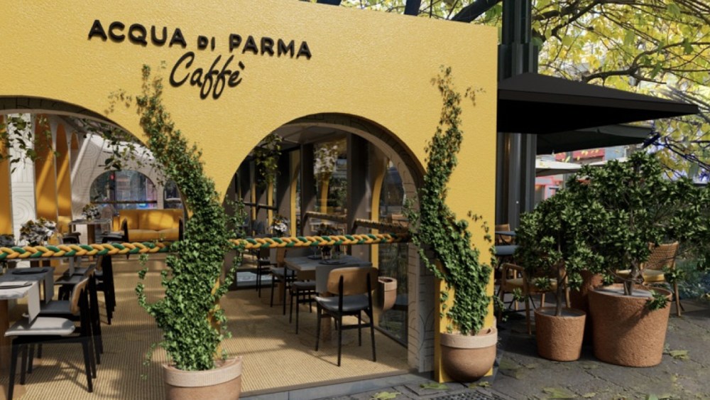 The Acqua di Parma Caffè to open in central Milan.