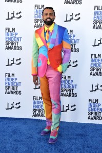 Daveed Diggs arrives at the 37th Film Independent Spirit Awards on Sunday, March 6, 2022, in Santa Monica, Calif. (Photo by Jordan Strauss/Invision/AP)
